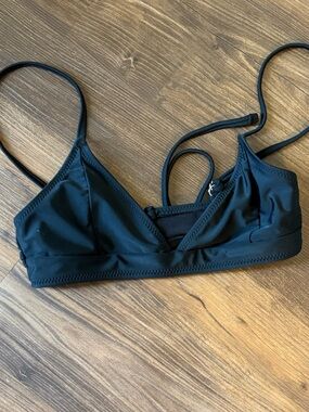 SHEIN Black Triangle Bikini Top